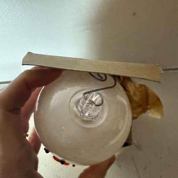 Avalon Glass Works Blown Glass Snowman Head Ornament Christmas Decor - Picture 4 of 6